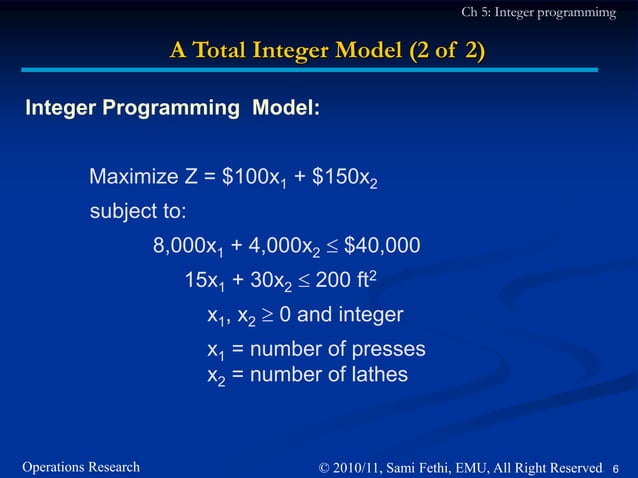 Integer Programming, Gomory | PDF