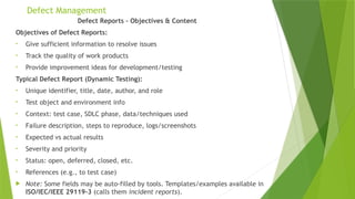 iSTQB Chap 5 Managing the Test Activities | PPTX