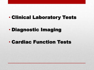 Clinical Laboratory TestsDiagnostic ImagingCardiac Function Tests