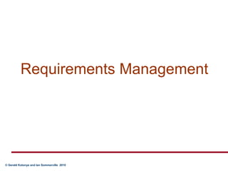 Requirements Management 