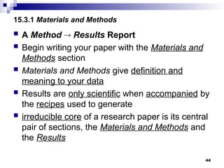 Example Of Materials In Research Paper Chapter 5 Thesis Report and Paper paper writing .ppt