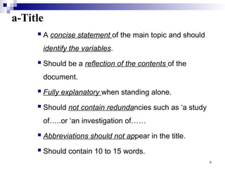 Chapter 5 Thesis Report and Paper paper writing .ppt