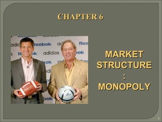 CHAPTER 6 MARKET STRUCTURE: MONOPOLY 