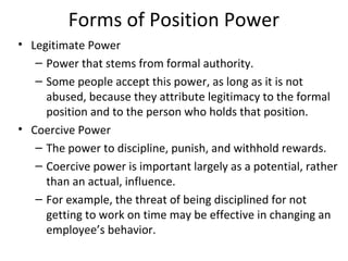 Legitimiate Power Examples Chap 6 MGT162 | PPT