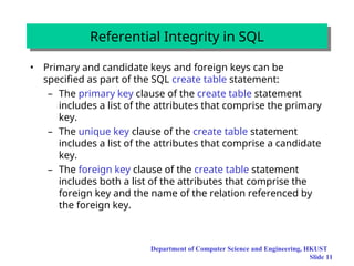 database management system presentation on integrity constraints | PPT