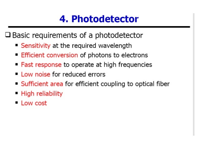 Chap6 photodetectors