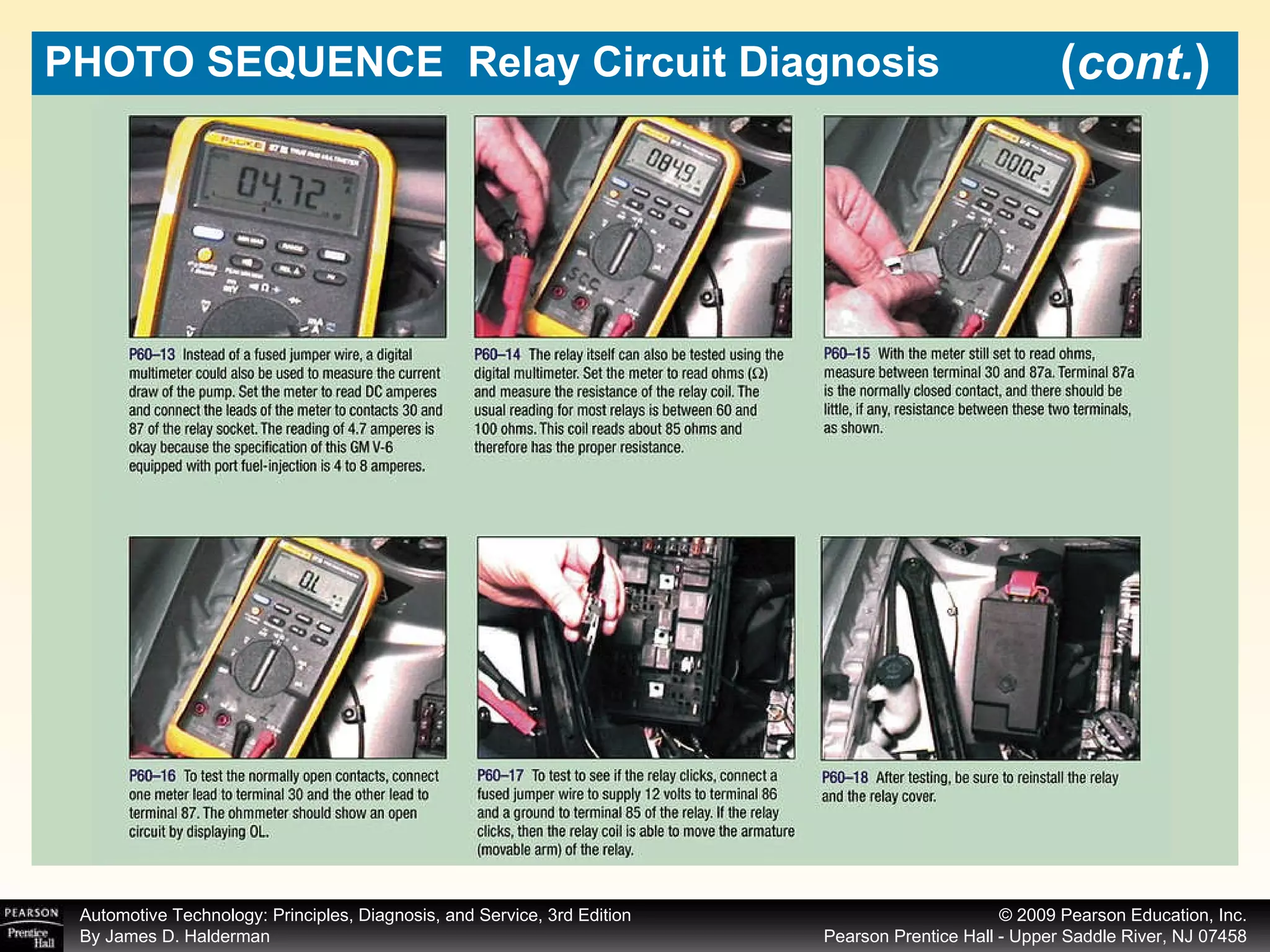 PHOTO SEQUENCE  Relay Circuit Diagnosis ( cont. ) 