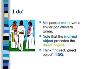Direct and indirect Subject pronouns in Spanish | PPT