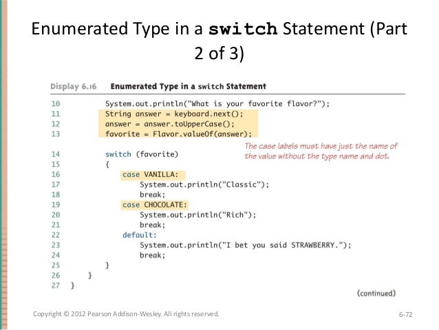 An enum switch case label must be