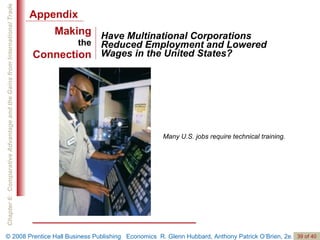 Have Multinational Corporations Reduced Employment and Lowered Wages in the United States? Many U.S. jobs require technical training. Appendix Making the Connection 