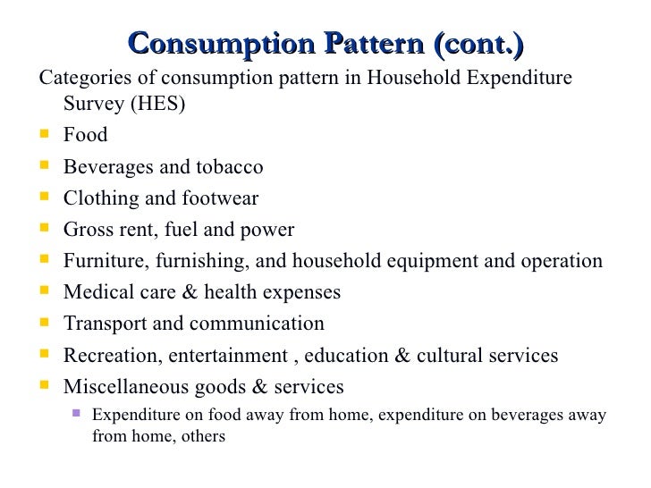 Consumption Pattern And Expenditure Custom Consumption Patterns Consumption Pattern And Expenditure Custom Consumption Patterns