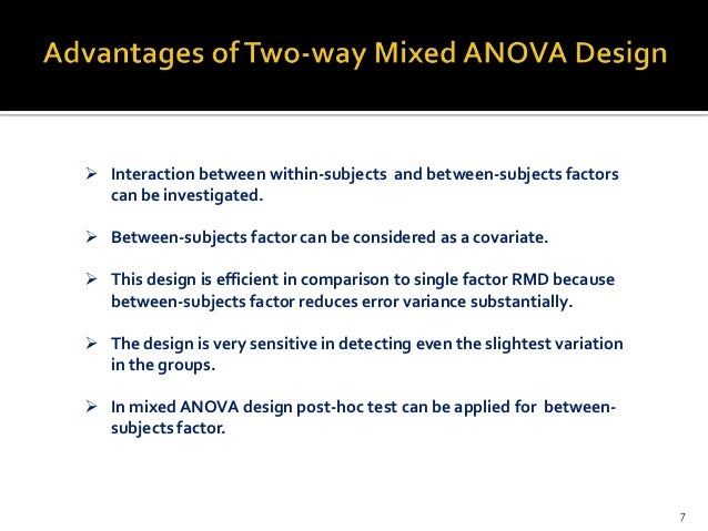 Two Way Mixed Design With Spss