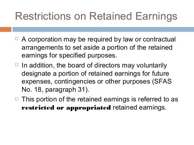 Retained earnings