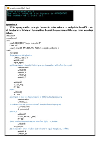 chapter 7 Logic, shift and rotate instructions | PDF