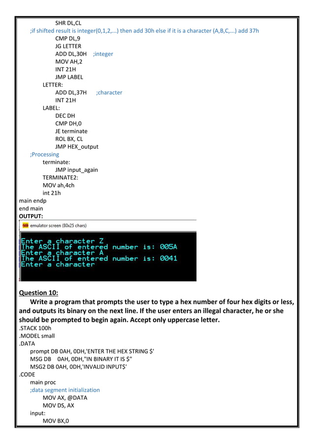 chapter 7 Logic, shift and rotate instructions | PDF