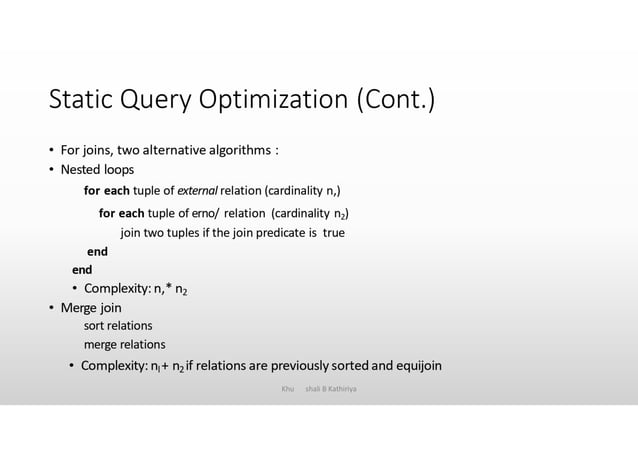 DDBMS_ Chap 7 Optimization of Distributed Queries | PDF