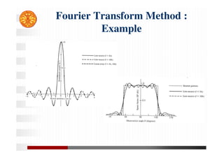 Fourier Transform Method :
Example
 