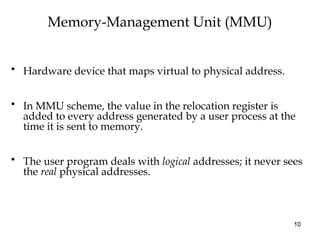 Mmu Operating Chap 7 - Memory Management Operating Systems.pptx