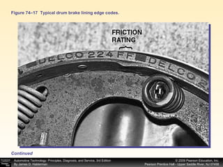 Figure 74–17  Typical drum brake lining edge codes. Continued 
