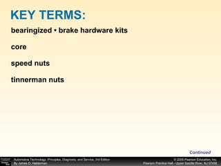 bearingized • brake hardware kits core speed nuts tinnerman nuts KEY TERMS: Continued 