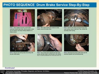 PHOTO SEQUENCE  Drum Brake Service Step-By-Step Continued 
