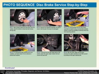 PHOTO SEQUENCE  Disc Brake Service Step-by-Step Continued 