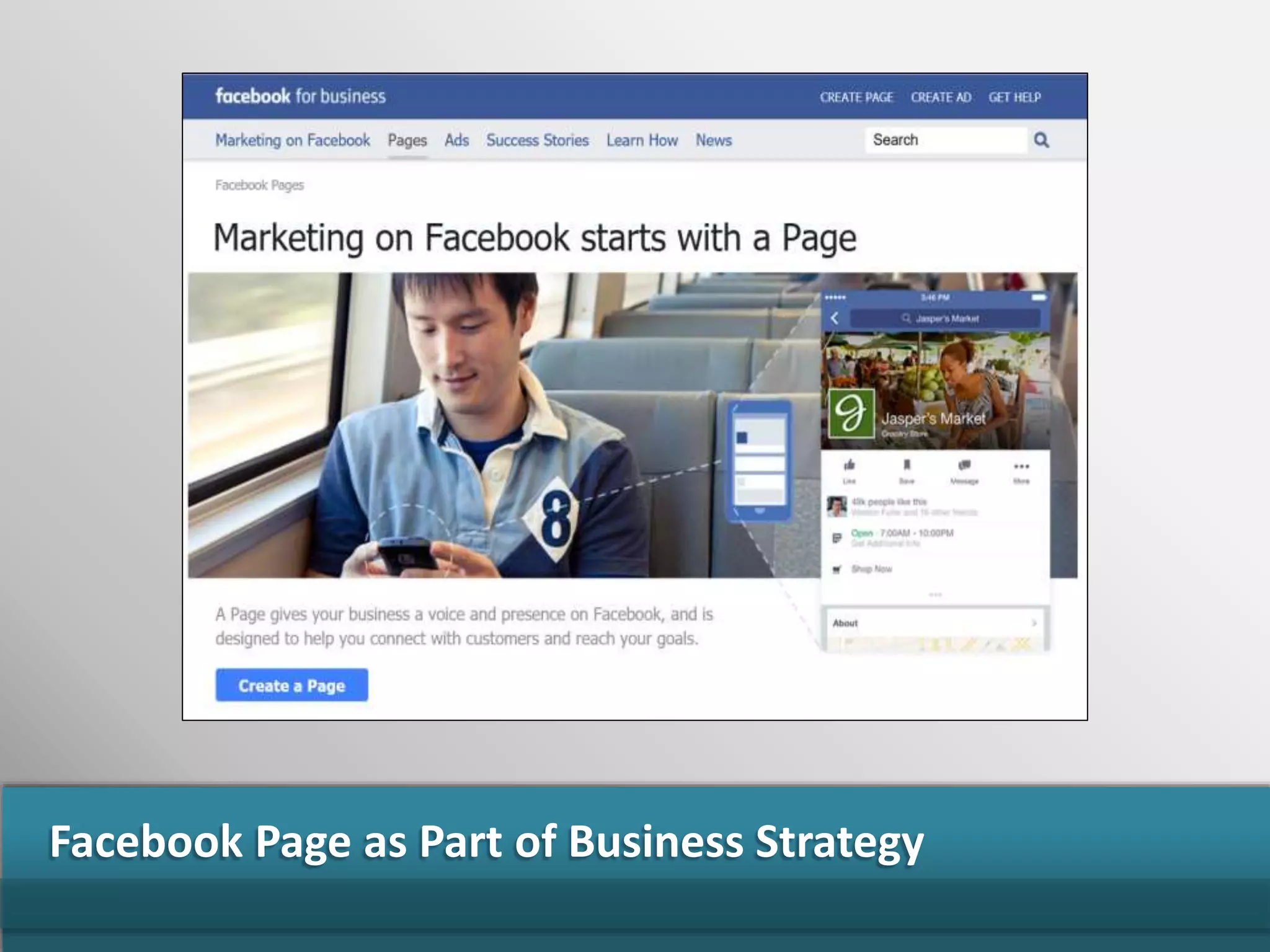 Facebook Page as Part of Business Strategy
 