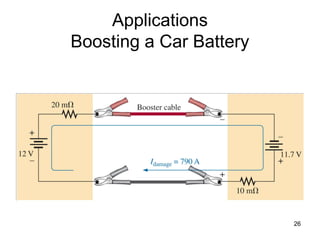 26
Applications
Boosting a Car Battery
 