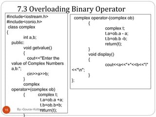 operator overloading & type conversion in cpp over view || c++ | PPT