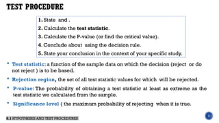 Comprehensive Guide to Hypothesis Testing Using Single Sample Data | PPTX