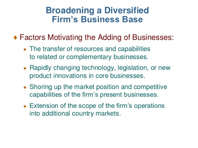 Corporate strategy diversification and the multibusiness company quizlet