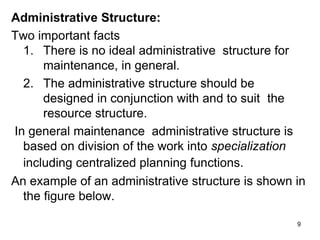 Chap 8 Organization of Maintenance Resources.ppt