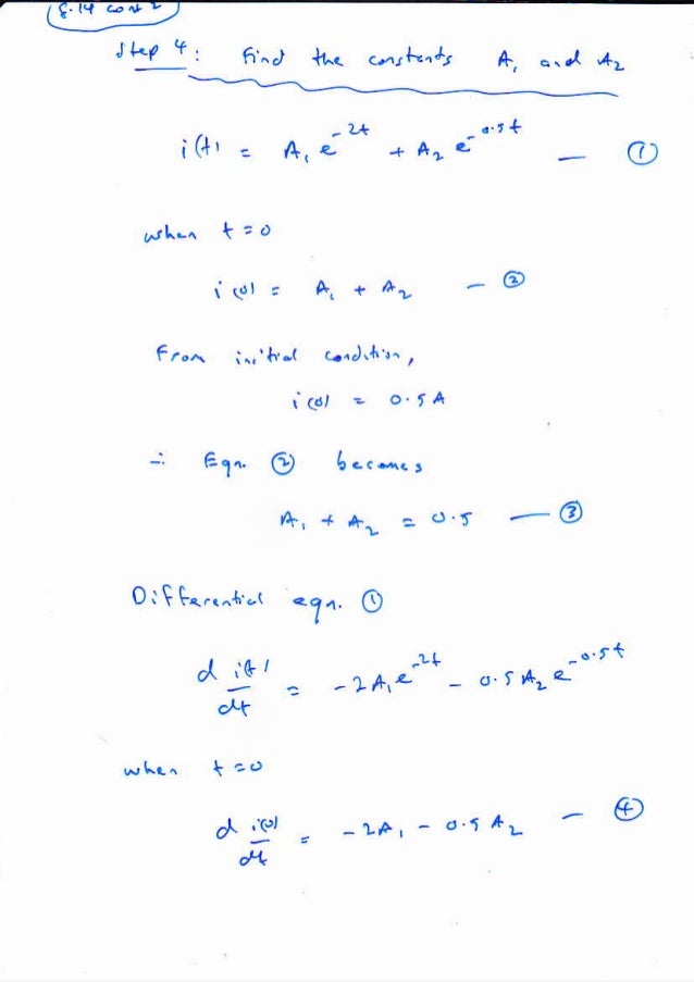 Chap 8 Second Order Natural Response Examples