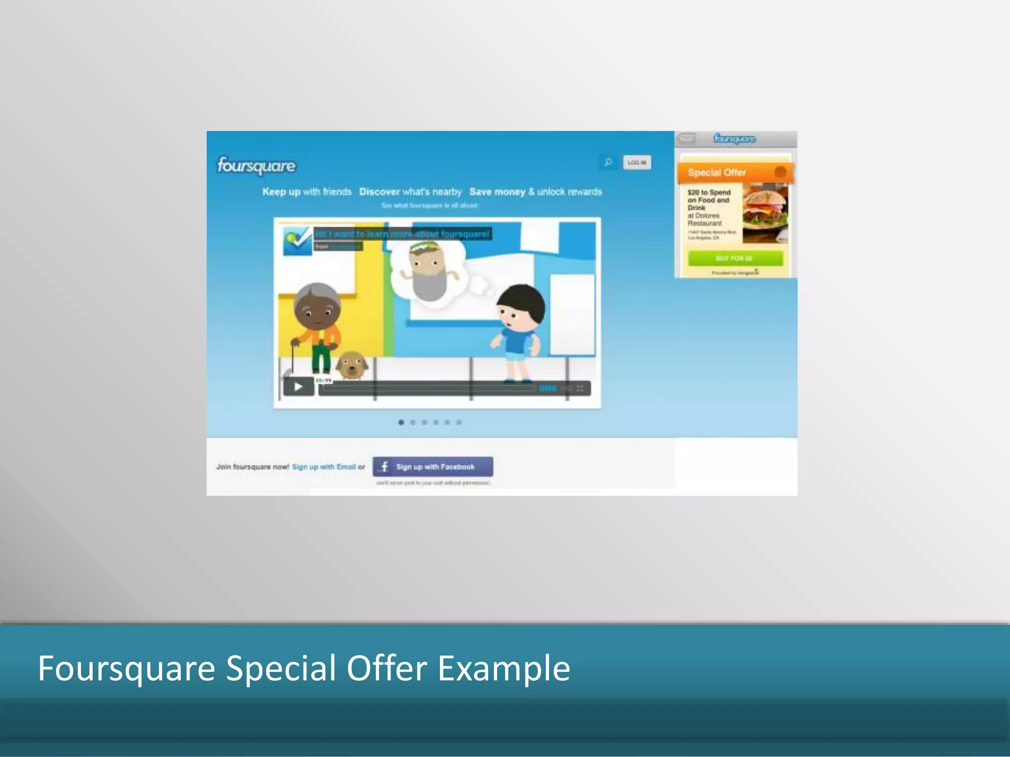 Foursquare Special Offer Example
 
