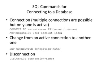 Sql Mandatory Connection chap 9 dbms.ppt
