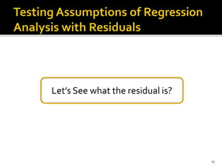 Let’s See what the residual is?
25
 