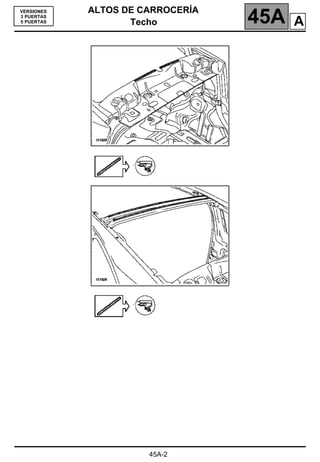 ALTOS DE CARROCERÍA
Techo 45A
45A-2
VERSIONES
3 PUERTAS
5 PUERTAS
A
 