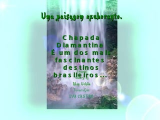 Uma   paisagem exuberante. Chapada Diamantina  É um dos mais fascinantes  destinos brasileiros...     Formatação IVA CASTRO Imagens; Gallery  by Alex Uchôa 