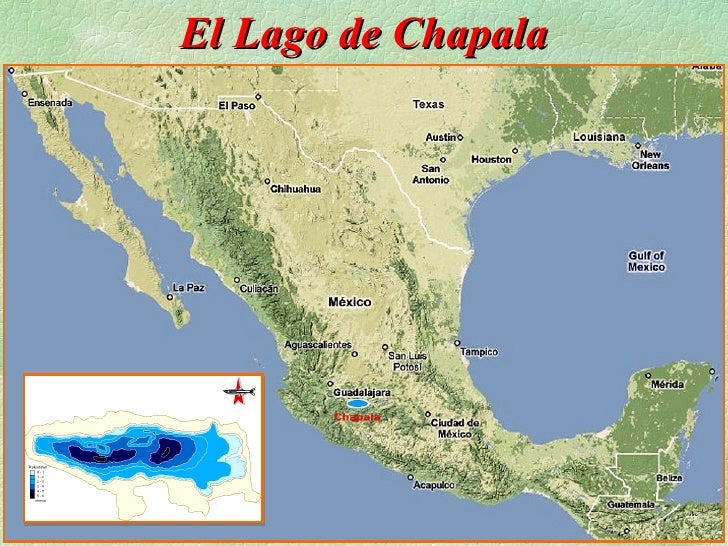 Lago De Chapala Mapa De Mexico