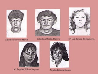 Encarnación Platero JimenaJosé A. Portales López Antonio Martín ZorrillaVictorina Ortiz MartínMª Carmen López AvilaBraudilio Fernández Requena
