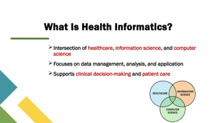 Chapter 1 - Introduction to Health Informatics | PPTX