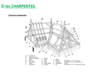 2) les CHARPENTES:
 