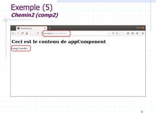 Exemple (5)
Chemin2 (comp2)
9
 
