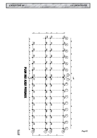 CHAPITRE 05 LA DESCENTE 
DES CHARGES 
Bâtiment à usage public (HOPITAL) R+3 
Page92 
