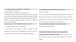 Les différents types de stocks
 