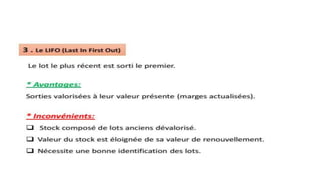 3- Valorisation des Stocks
 