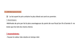 3- Valorisation des Stocks
 