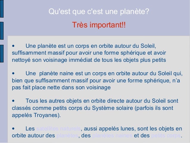 Le Système Solaire Cours De Physique Chimie Avec Maxicours