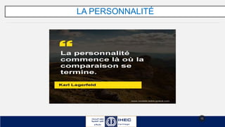LA PERSONNALITÉ
15
 