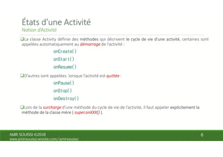 onCreate()
onStart()
onResume()
onPause()
onStop()
onDestroy()
 
